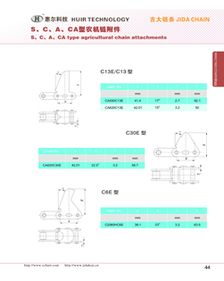 S、C、A & CA type agricultural chain attachments